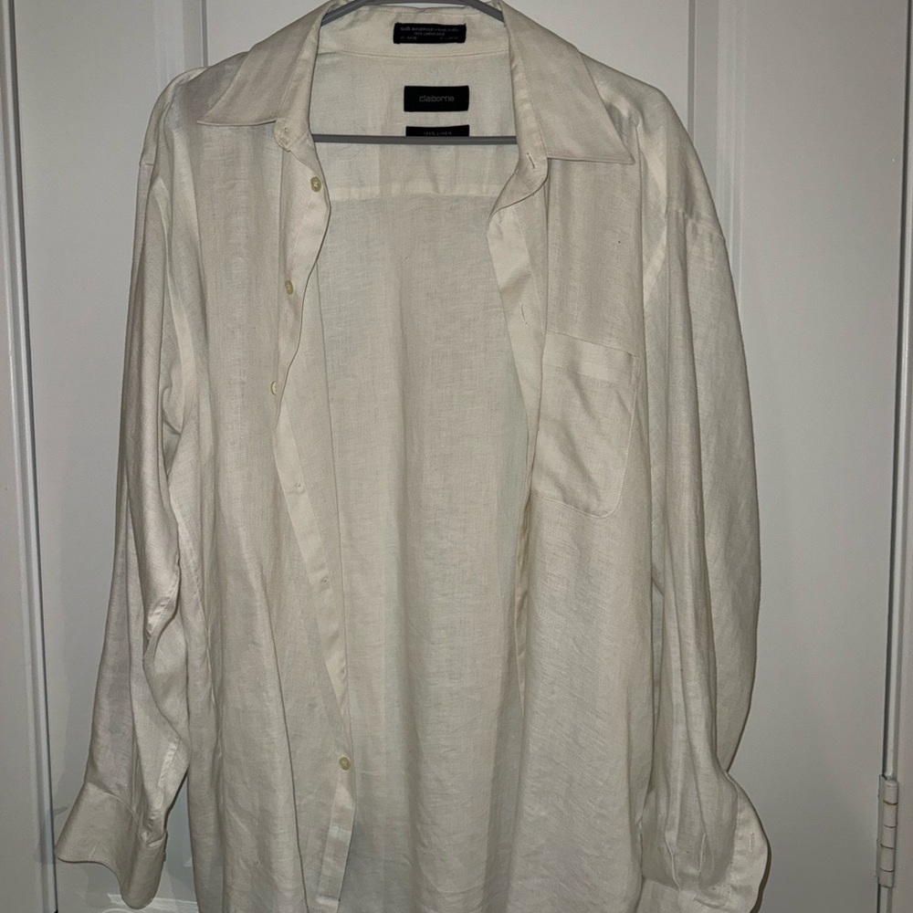Claiborne 100% Linen Shirt